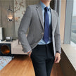 Men's Slim Suit British Business Houndstooth Suit Male Jacket