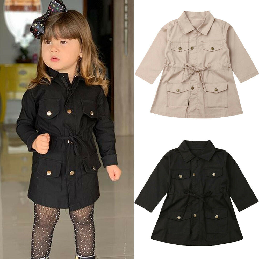 Children's trendy trench coat