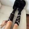 Ballet Style Bow Bandage Stockings Sweet Cool Girl Bunching Socks