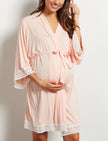 Pure color maternity dress