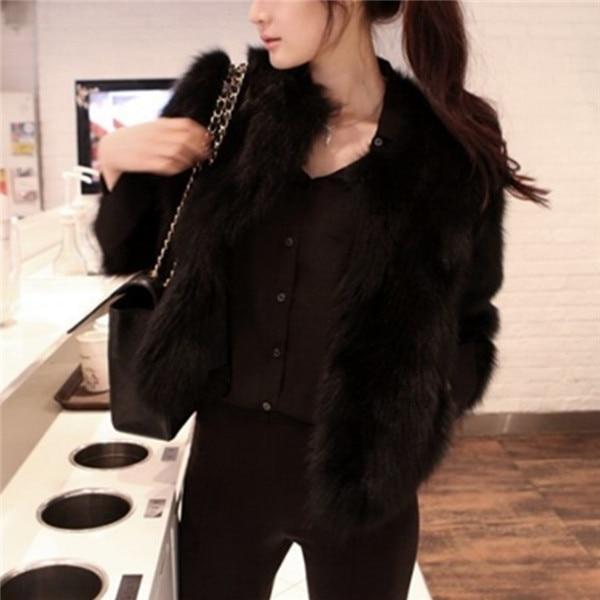 Plus Size Women's Fur Women's Coat Short Imitated Fox Fur Winter Warm Fox Fur