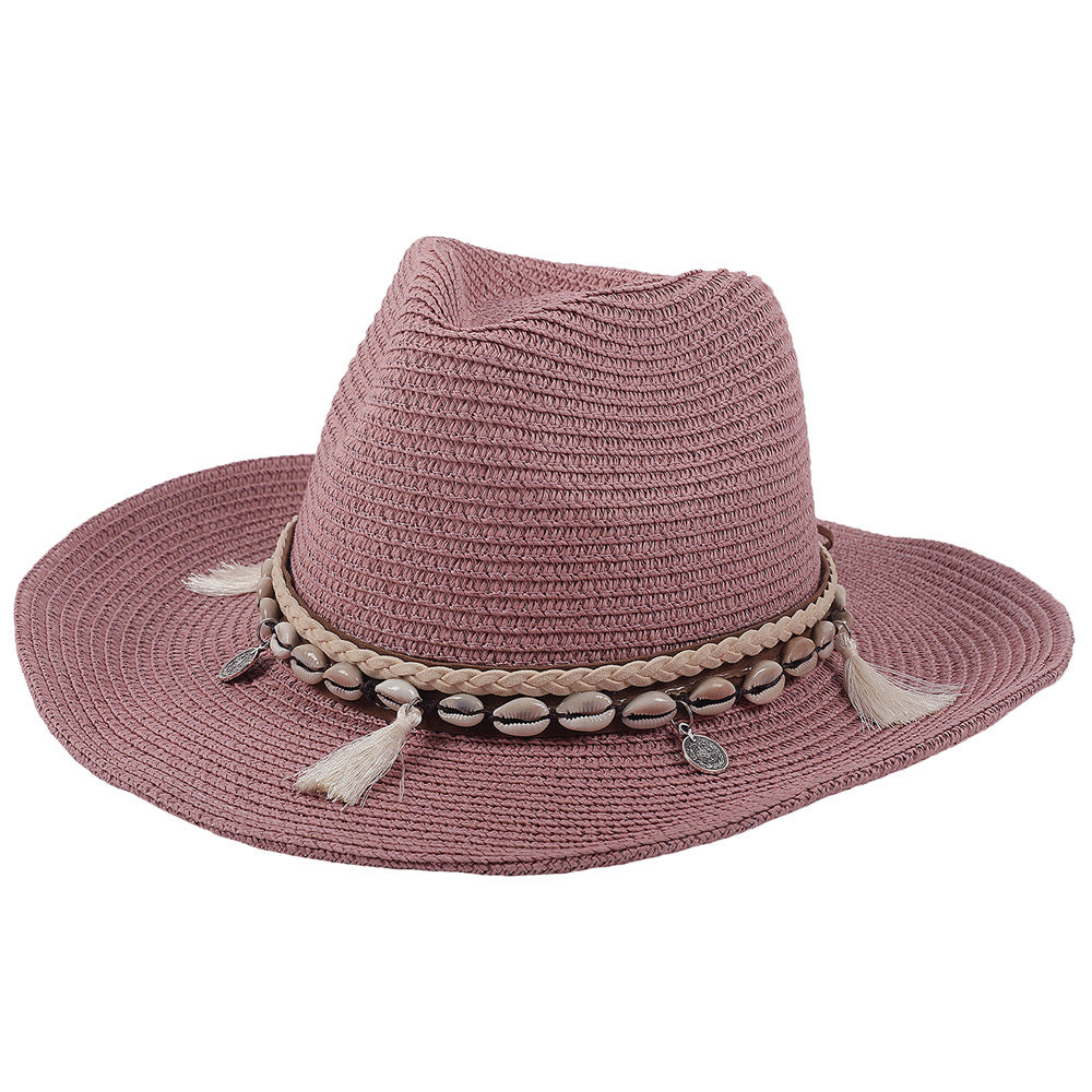 Shell tassel sun hat