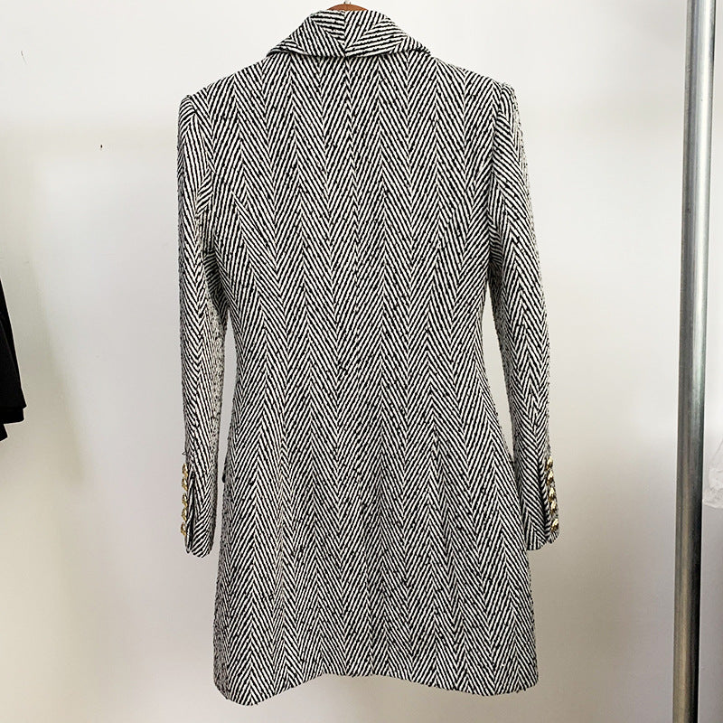 Woolen slim coat