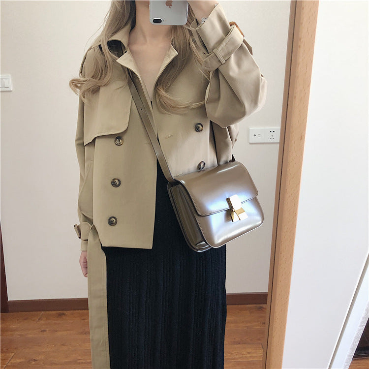 Women's short trench coat