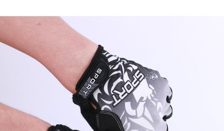 Sports half finger fitness gloves