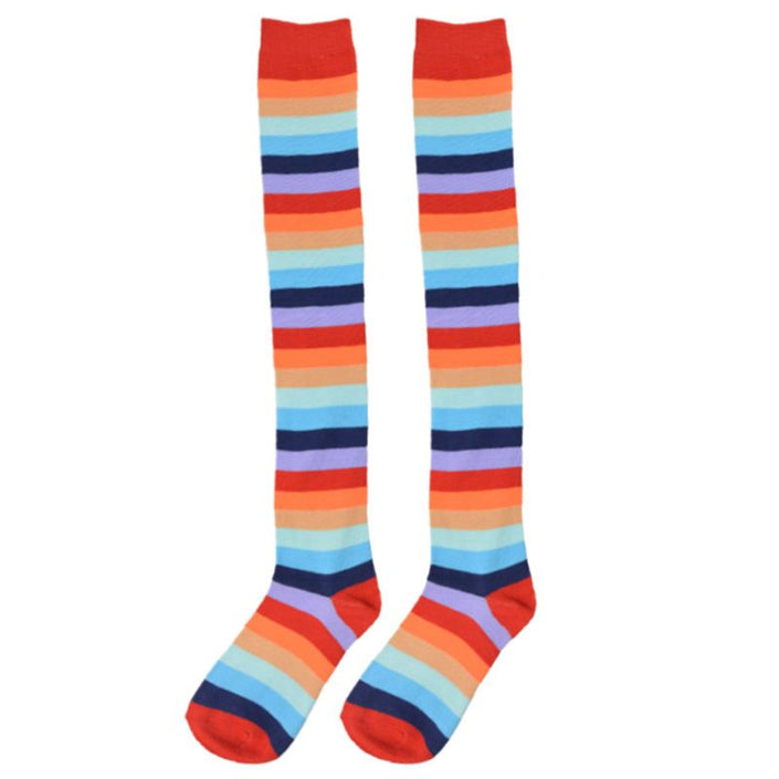 Rainbow Striped Stockings