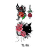 Flower Totem Tattoo Stickerphabet tattoo stickers