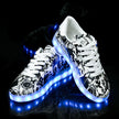 Men and women light shoes couple fluorescent shoes