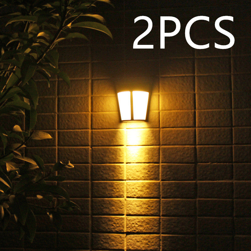 Solar Wall Light 6led Outdoor Garden Courtyard Fence Light Control Decorative Landscape Light