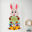 Easter Kids DIY Felt Bunny Pendants Toy with Detachable Alphabet Easter Ornament Kids Easter Gift for Home Door Wall Decoration