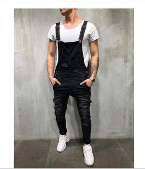 Baggy Jeans Suspenders For Men With Holes