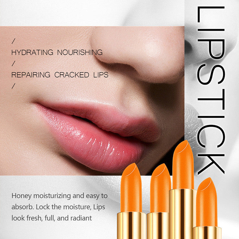 Honey Color Lipstick Moisturizing  Transparent Color Lipstick