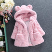 Girls Autumn And Winter Outfit Fur Coat Plus Velvet Thickening