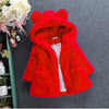 Girls Autumn And Winter Outfit Fur Coat Plus Velvet Thickening