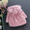 Girls Autumn And Winter Outfit Fur Coat Plus Velvet Thickening