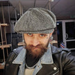 Wool Newsboy Caps Men Herringbone Flat Caps Gatsby