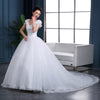 Large Trailing Lace Lace Tie Wedding Dress Slim And Slim