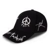 Graffiti Black And White Color Matching Cap Hip Hop Baseball Cap