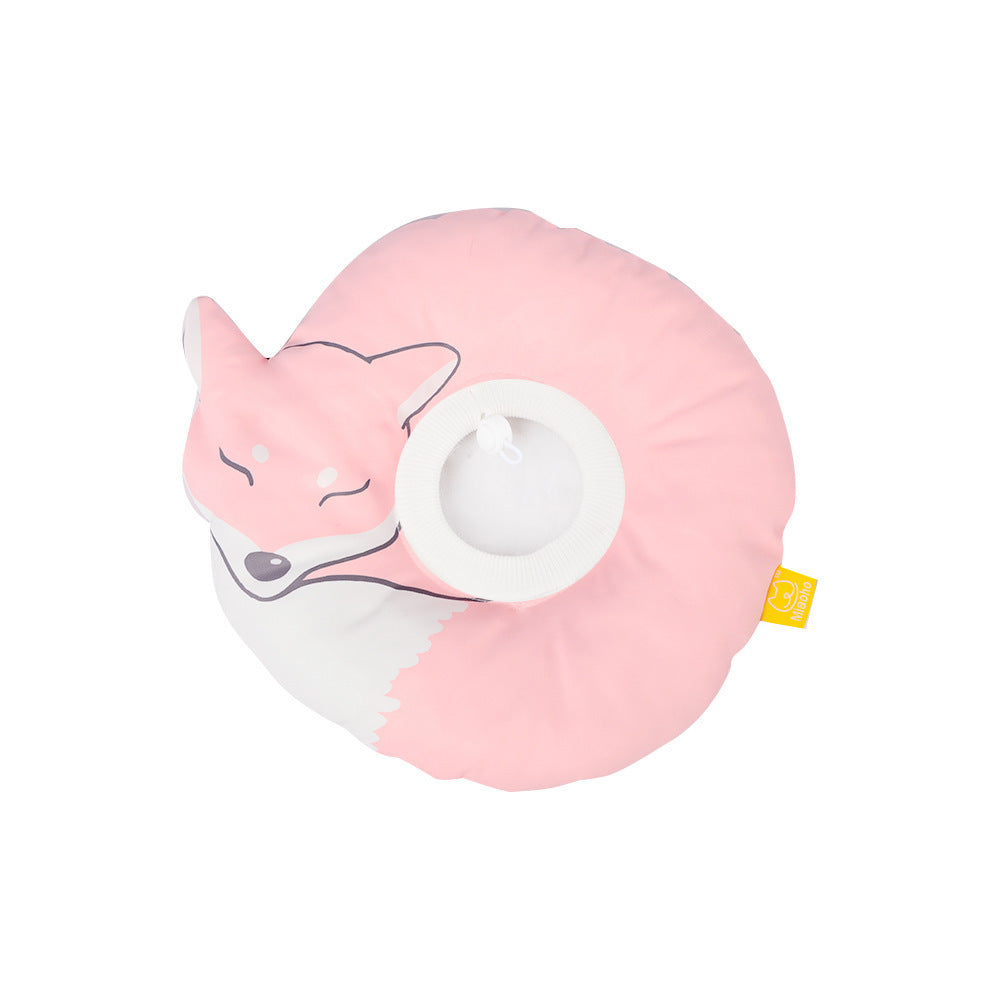 Cat Headgear Anti-lick And Bite Waterproof Soft Cloth Elizabethan Ring Sterilization Pet Collar