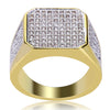 Golden Business Full Diamond Ring For Men