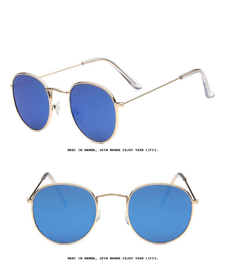 Sunglasses Trendy All-match Color Film Sunglasses Fashion Casual Round Frame Prince Sunglasses