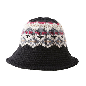 Female Knitting Bucket Hats Harajuku Bucket Hat Fishing Outdoor Panama Hip Hop Cap