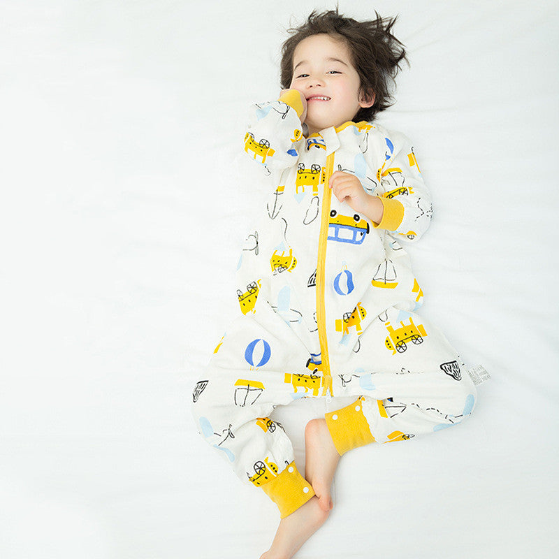 Four-Layer Gauze Sleeping Bag For Baby With Split Legs