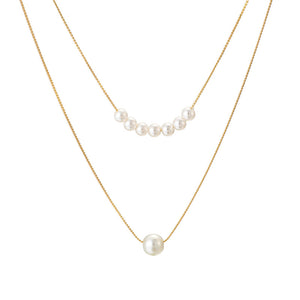 Necklaces Fashion Jewelry Double Pearl Necklace