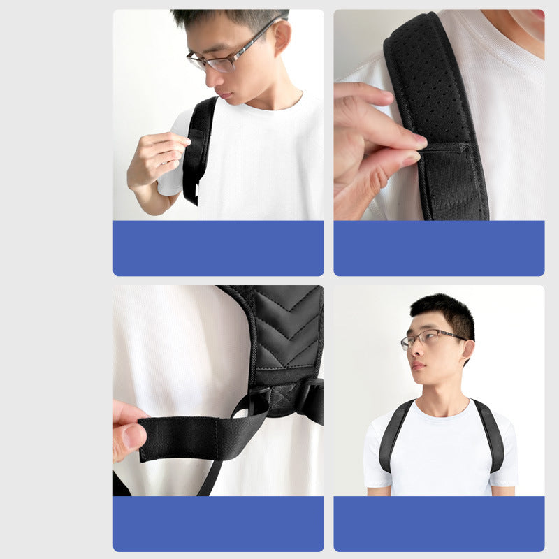 Correction Belt Men And Women Adult Posture Correction Belt Myopia Back Invisible Belt Sitting Posture Correction Device