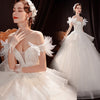 fashion Alpscommerce one shoulder wedding dress