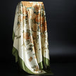 Summer Silk Scarf Women Leopard Print Foulard Square Shawl