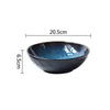 Ceramic Noodle Bowl Big Soup Bowl Ramen Bowl Western Food Fruit Salad Bowl Shaped Bowl