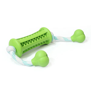 The Dog Rubber Toy Molar Teeth Cleaning Rod Wears The Rope To Bite The Rope