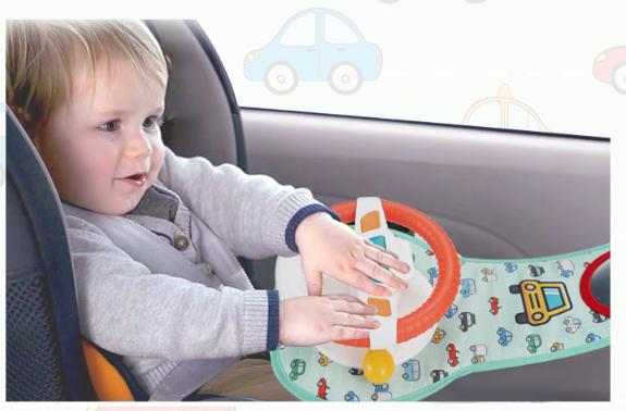 Baby Kids Eletric Simulation Steering Wheel Toy Driving Interactive Musical Educational Toy