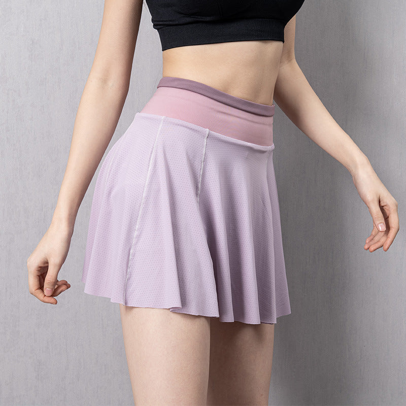 Women Tennis Skirts Running Golf Badmintion Pantskirt Sports Gym Fitness Shorts