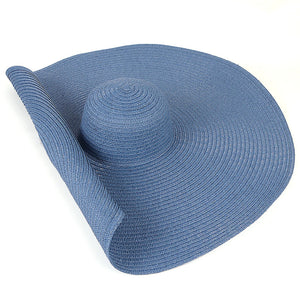 25CM Wide Brim Oversized Beach Hats For Women Large Straw Hat UV Protection