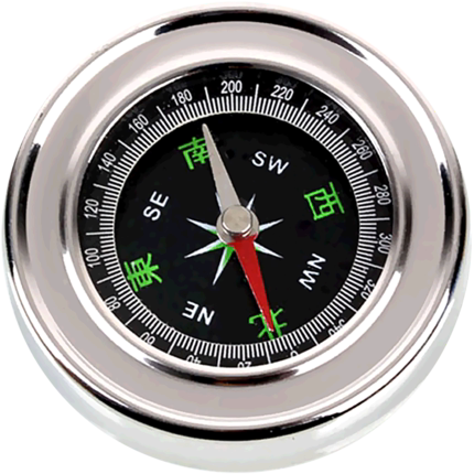 Stainless Steel Compass Portable Outdoor Hiking Camping