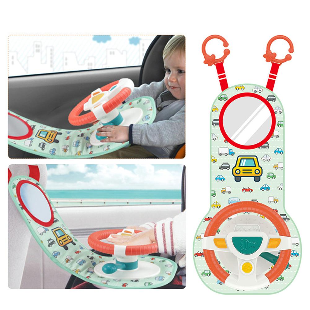 Baby Kids Eletric Simulation Steering Wheel Toy Driving Interactive Musical Educational Toy