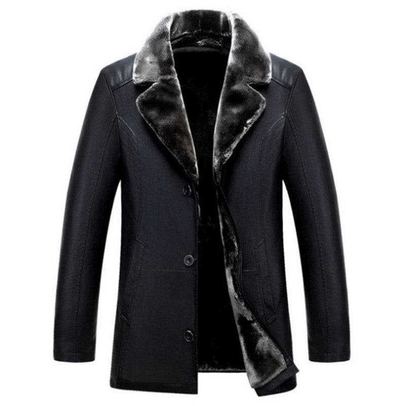 Men Leather Jackets New Arrival Winter Brand Plus Velvet