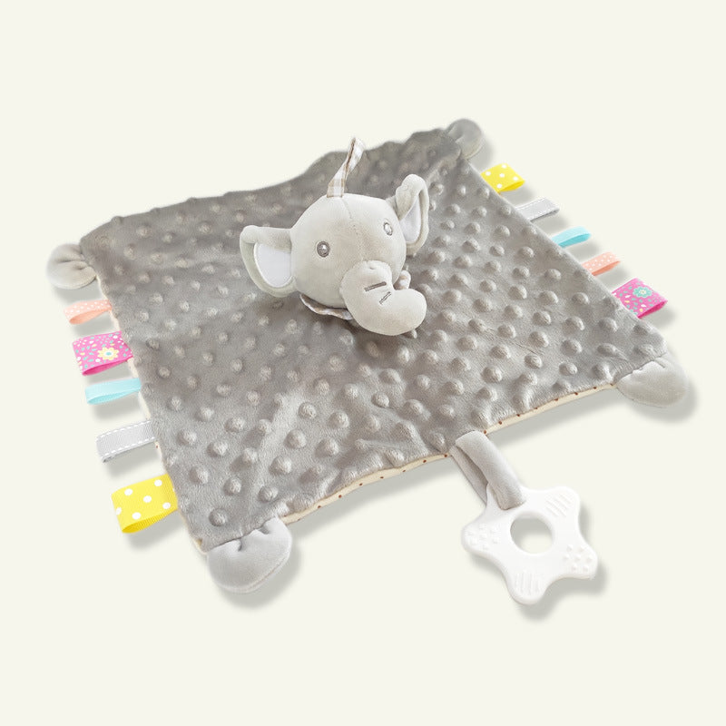 Soft Animal Pattern Appease Towel Baby Plush Blanket Infant Comforter Doll Toy