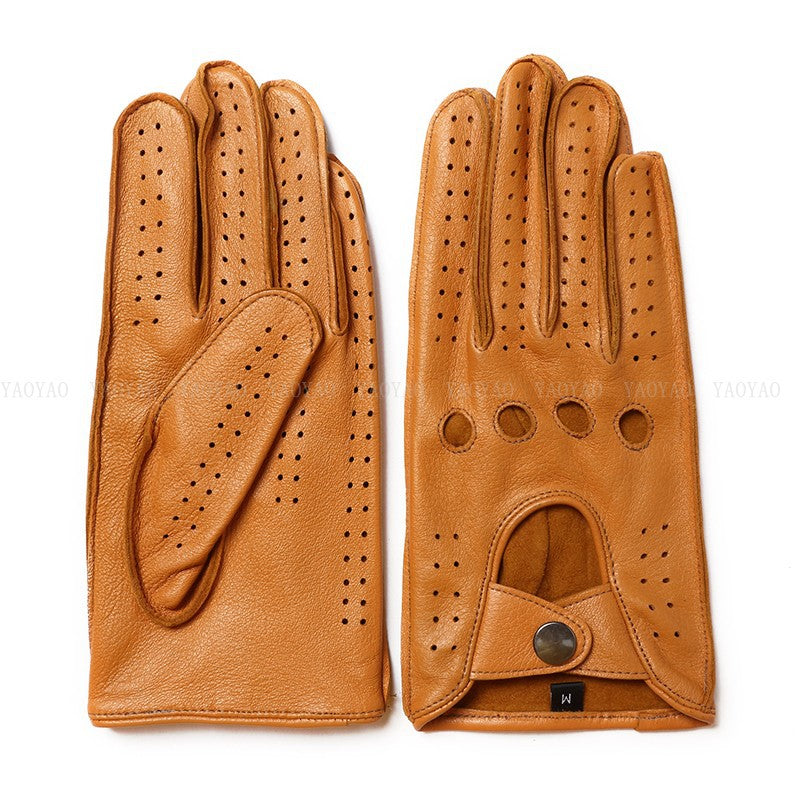 Faux Deer Men's Finger Gloves