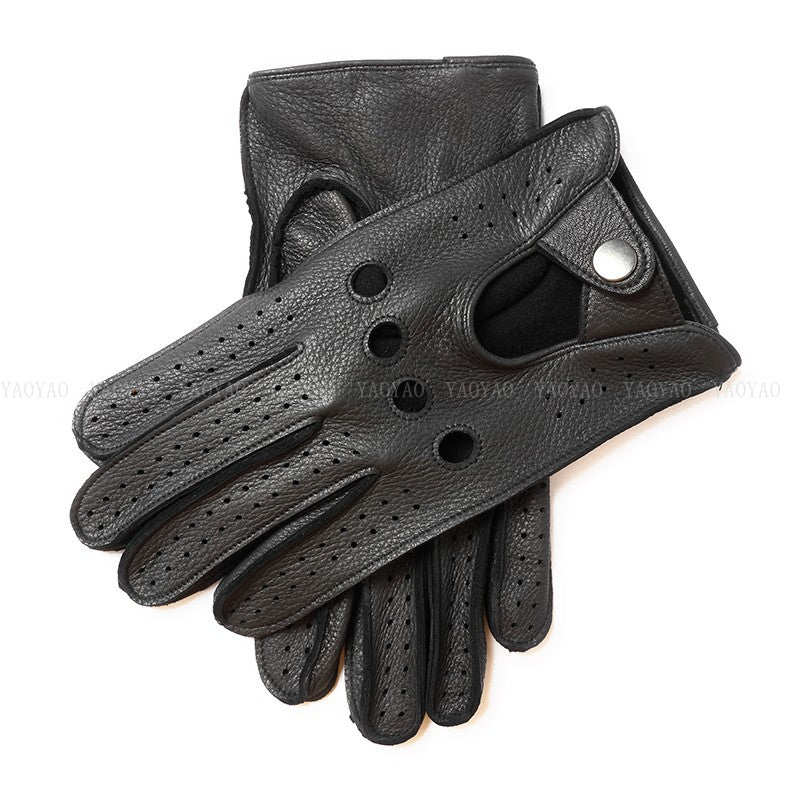 Faux Deer Men's Finger Gloves