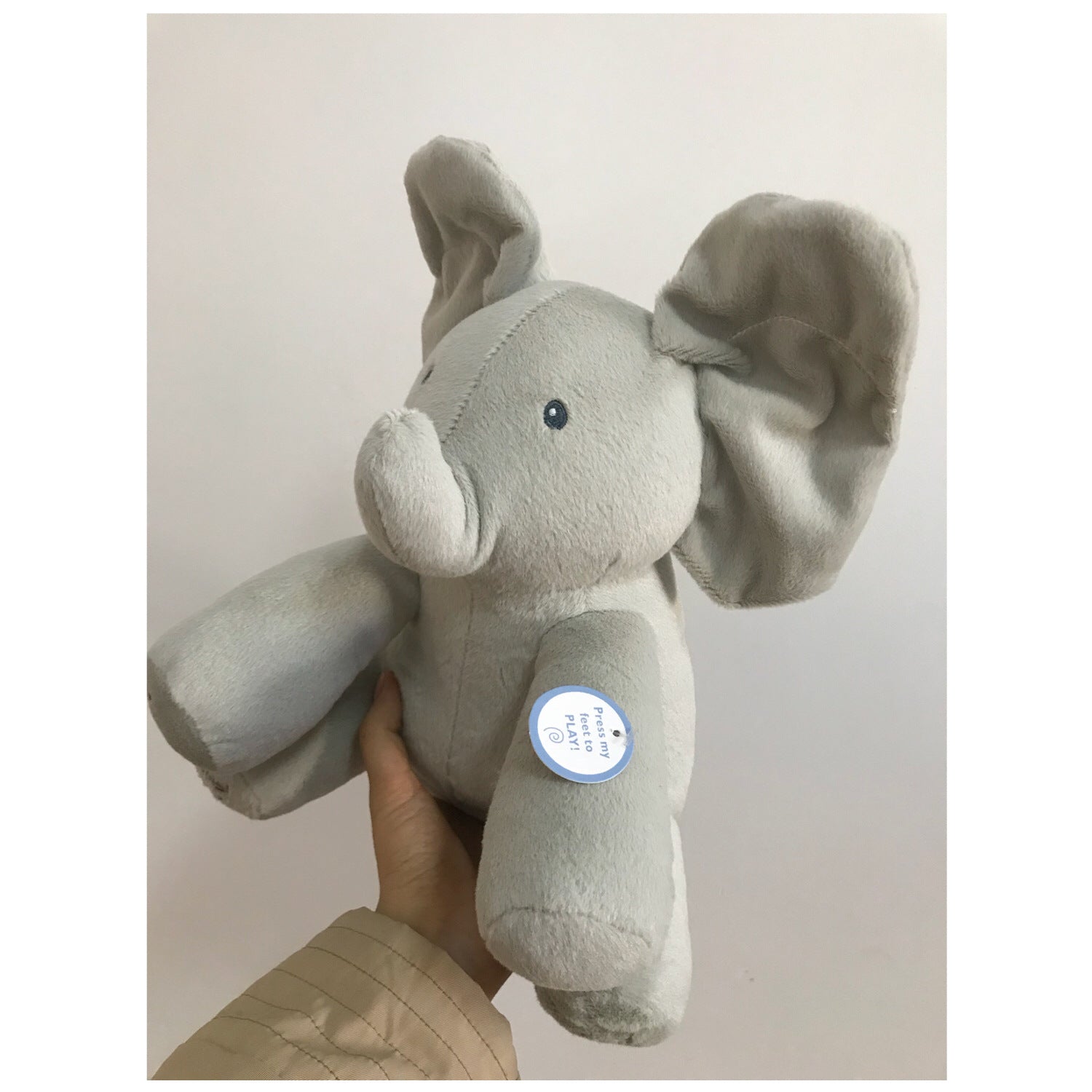 Infant Educational Early Education Toy Peekaboo Elephant Electric Plush Music Soothing Baby Toy