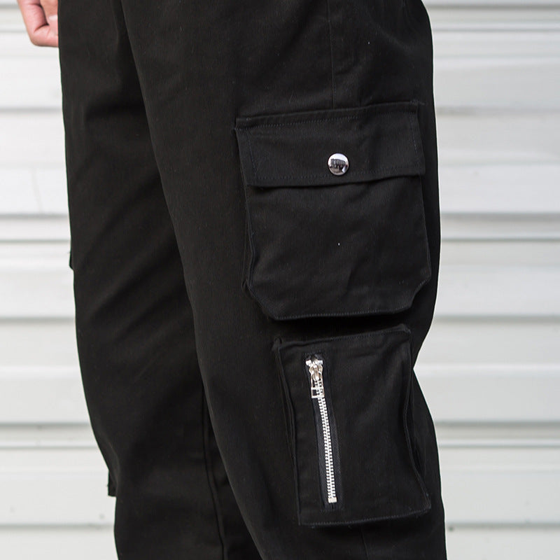 Casual Cargo Pant Men Harajuku Pencil Pants Many Pockets