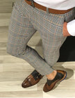 Plaid Pants Summer Nine-point Trousers For Men