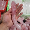 Natural Rose Powder Crystal Polished Massage Stick Sex Stick Sex Toys