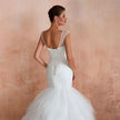 Wedding Dress Big Tail Bride Female Lead Yarn Mermaid Waist Backless V-Neck Customization