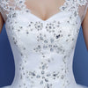 Red Double Shoulder Diamond Lace Wedding Dress