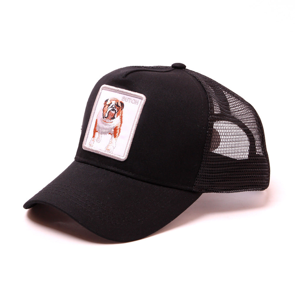 Exclusively For Animal Embroidery Net Cap Baseball Cap Hip-Hop Hip-Hop Cap