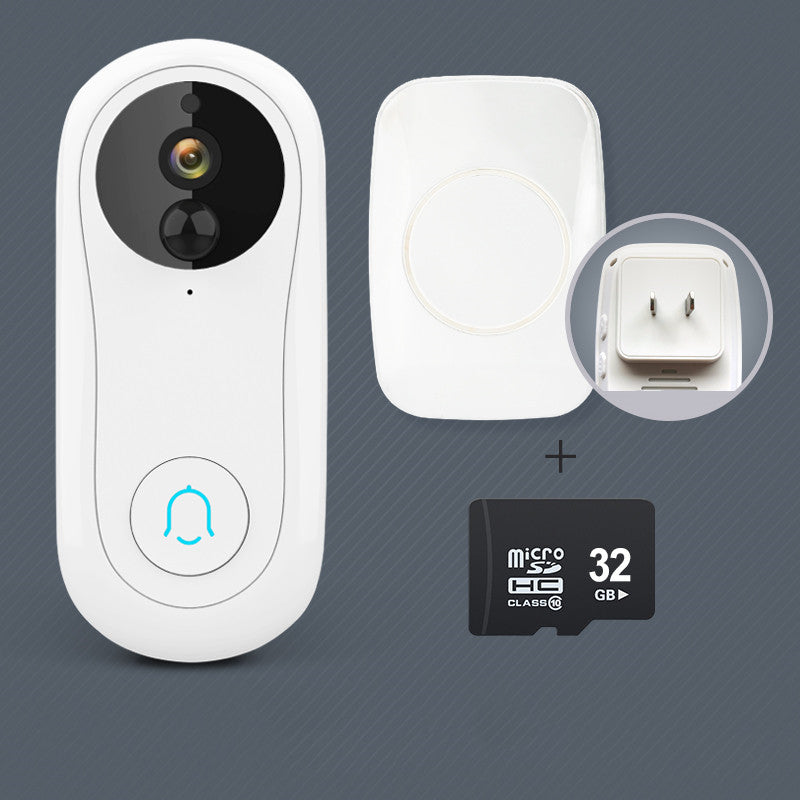 Smart Door Monitoring Video Doorbell Camera Electronic Cat Eye Home High-Definition Wireless Wifi Remote Connection Mobile Phone